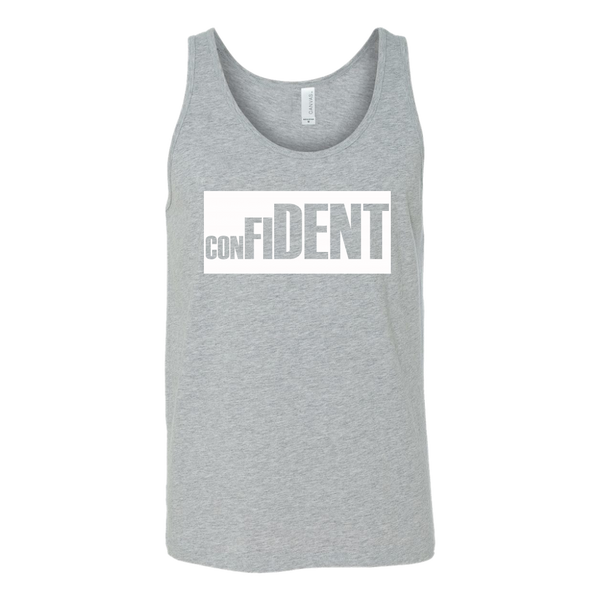 CONFIDENT Front and Back Print Unisex Tank - 4 Colors - LiVit BOLD - LiVit BOLD