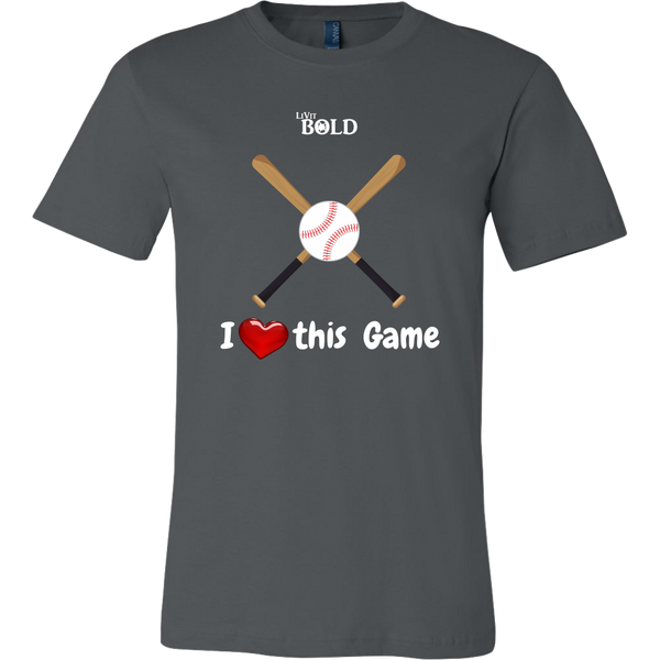 LiVit BOLD Canvas Men's Shirt - I Heart This Game - LiVit BOLD