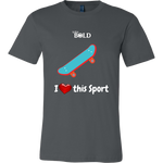 LiVit BOLD Canvas Men's Shirt - I Heart This Sport - Skateboard - LiVit BOLD