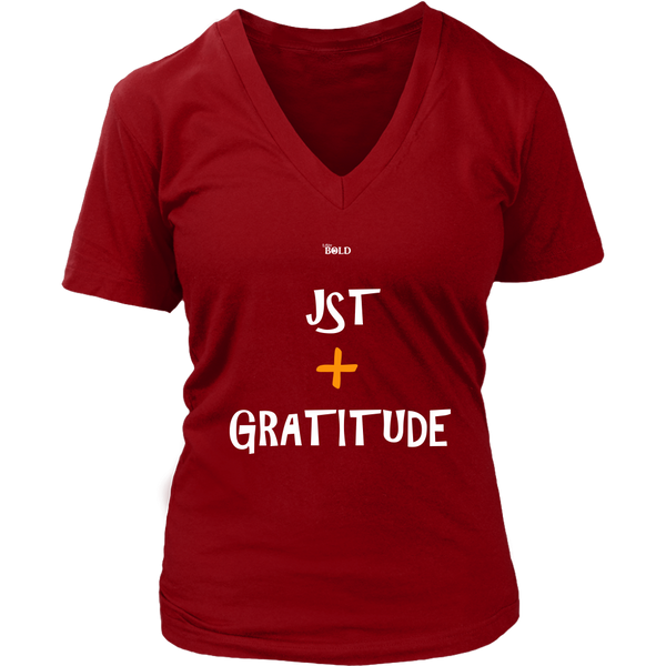 Just Add Gratitude Women's T-Shirt - LiVit BOLD - 7 Colors - LiVit BOLD