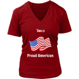 LiVit BOLD District Women's V-Neck Shirt - Proud American - LiVit BOLD