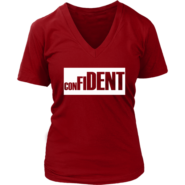 CONFIDENT Front and Back Print Women's Top - 7 Colors - LiVit BOLD - LiVit BOLD