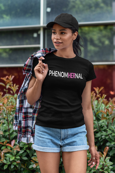 PHENOMHERNAL - Ladies Black T-Shirt