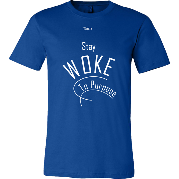 Stay Woke To Purpose Men's Short-Sleeve T-Shirt - 18 Colors - LiVit BOLD - LiVit BOLD