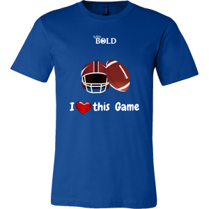 LiVit BOLD Canvas Men's Shirt - I Heart This Game - Football - LiVit BOLD