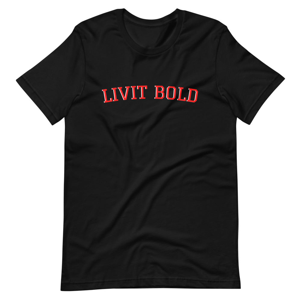 LIVIT BOLD Black Short-Sleeve Unisex T-Shirt