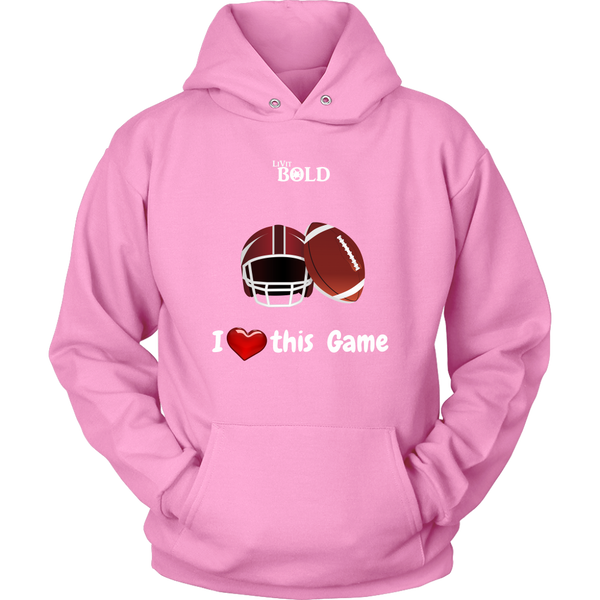 LiVit BOLD Men & Women Hoodies --- I Heart This Game - Football - LiVit BOLD