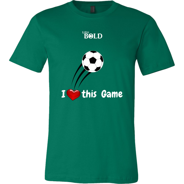 LiVit BOLD Canvas Men's Shirt - I Heart This Game - LiVit BOLD