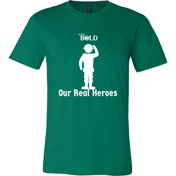 LiVit BOLD Canvas Men's Shirt -Our Real Heroes - Army Style - LiVit BOLD